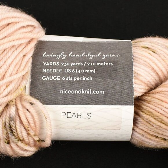 Nice & Knit DK Yarn Superwash Merino Wool Hand Dyed Pearls - Picture 3 of 3